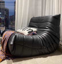 林氏家居女生懒人沙发南瓜沙发单人椅阳台休闲旋转林氏木业TDY109