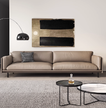  永拓简约办公室沙发西皮艺商务休息区贵宾接待银行会议室沙发茶几组合 