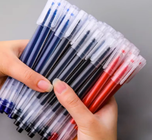 得力(deli)直液笔速干笔签字笔 0.5mm全针管中性笔