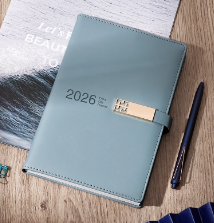 得力(deli)48K80张商务经典皮面本办公用品 会议记事本日记本笔记本子文具