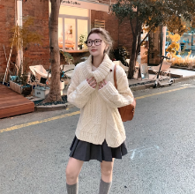 长袖针织衫春季独特设计感小众修身别致又甜又辣妹短款上衣